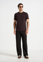 armand-fitted-luxe-t-shirt-brown