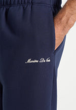 Alistair - Signature Regular Fit Cuffed Sweatpants - Navy