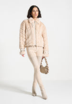 oversized-ribbed-plush-jacket-with-lapel-beige