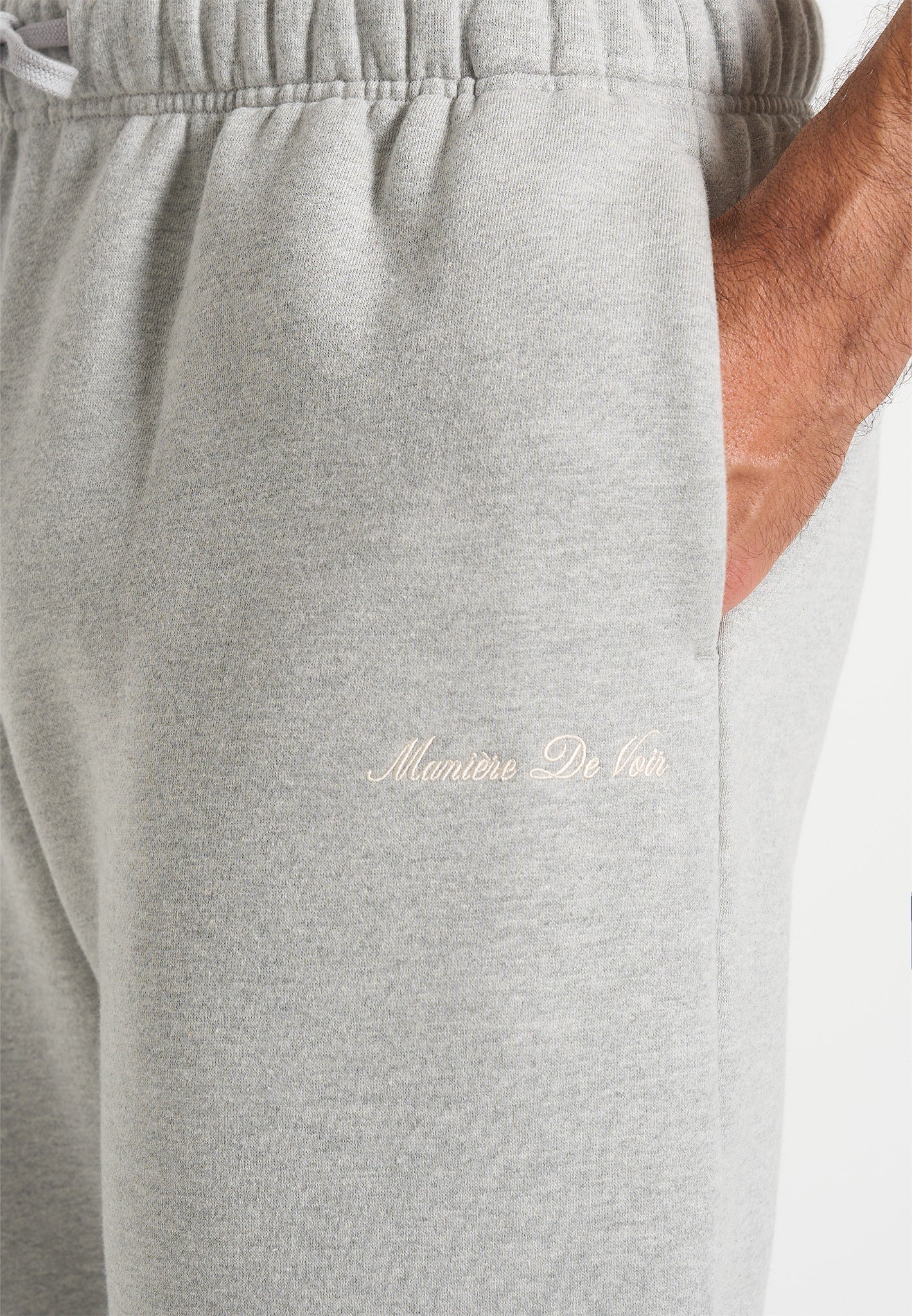 Alistair - Signature Regular Fit Cuffed Sweatpants - Marl Grey