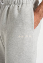 Alistair - Signature Regular Fit Cuffed Sweatpants - Marl Grey