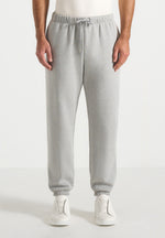 Alistair - Signature Regular Fit Cuffed Sweatpants - Marl Grey