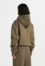 Zia - Unisex Signature Relaxed Fit Zip Hoodie - Olive