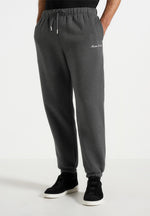 Alistair - Signature Regular Fit Cuffed Sweatpants - Charcoal Grey