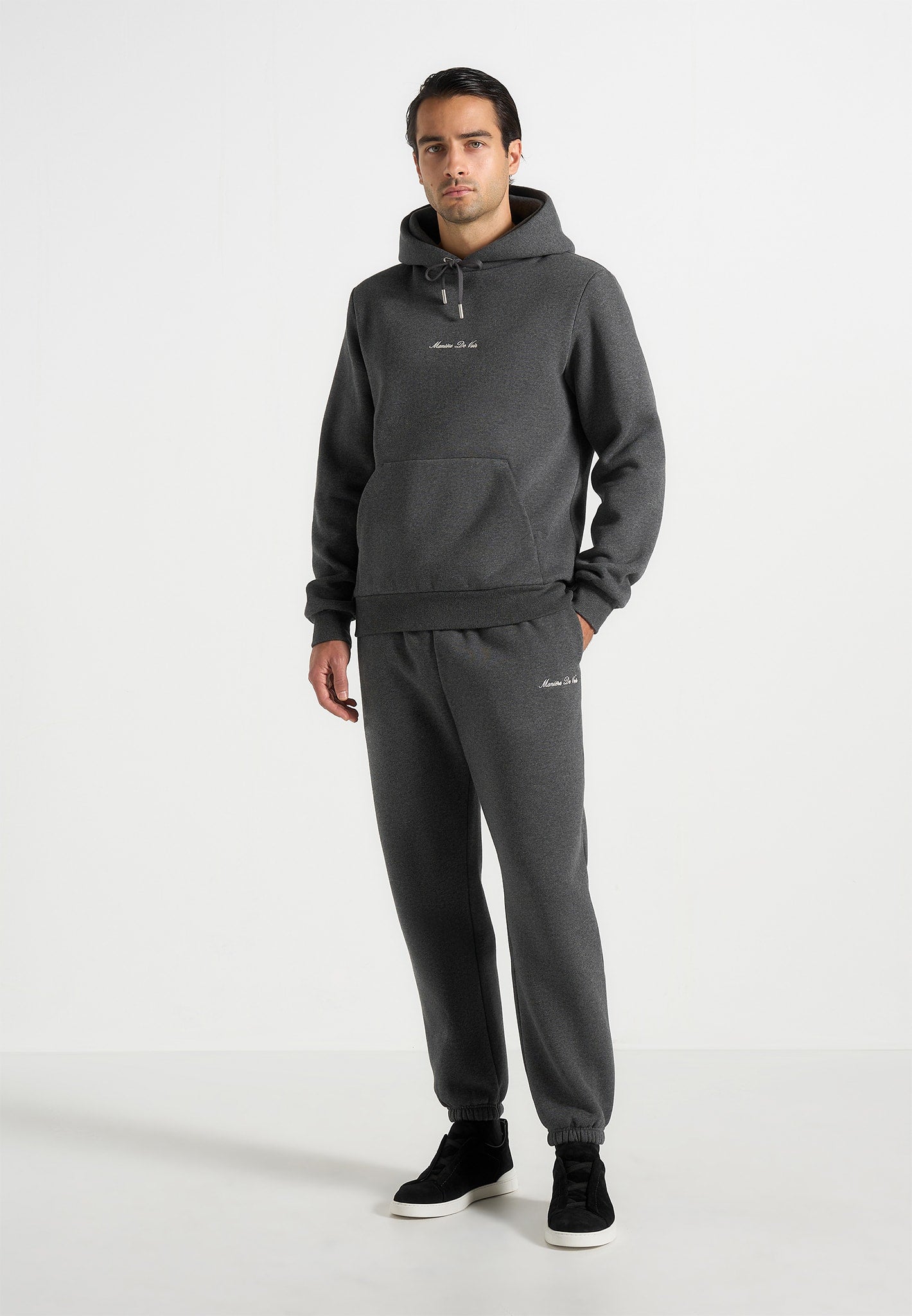 Alistair - Signature Regular Fit Cuffed Sweatpants - Charcoal Grey 