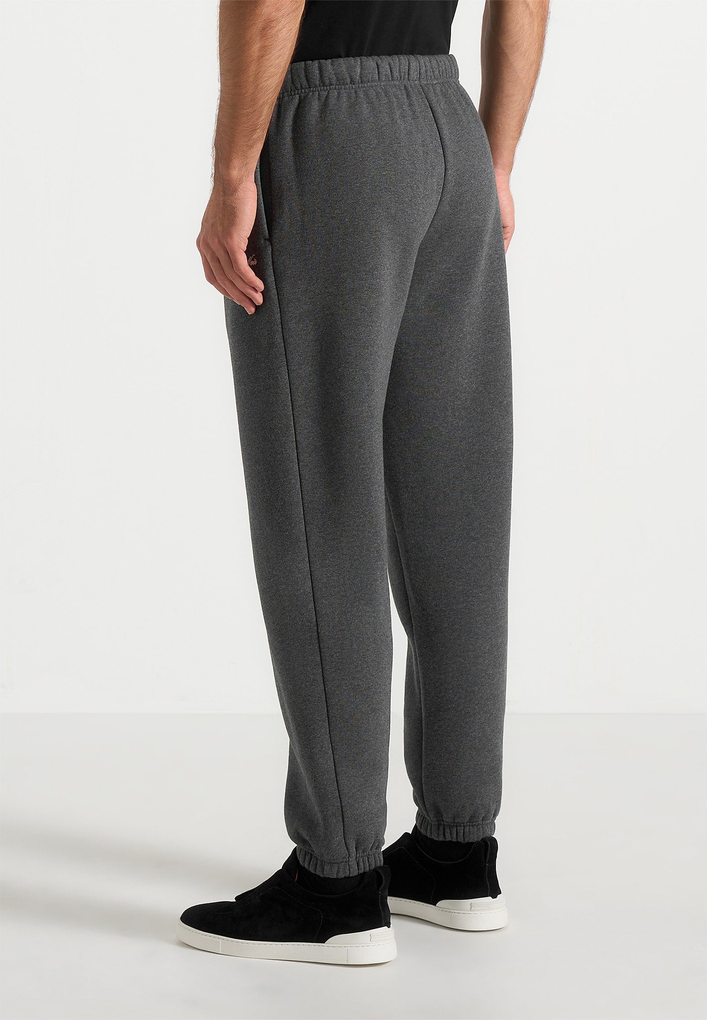 Alistair - Signature Regular Fit Cuffed Sweatpants - Charcoal Grey