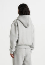 js002-unisex-signature-relaxed-fit-zip-hoodie-marl-grey