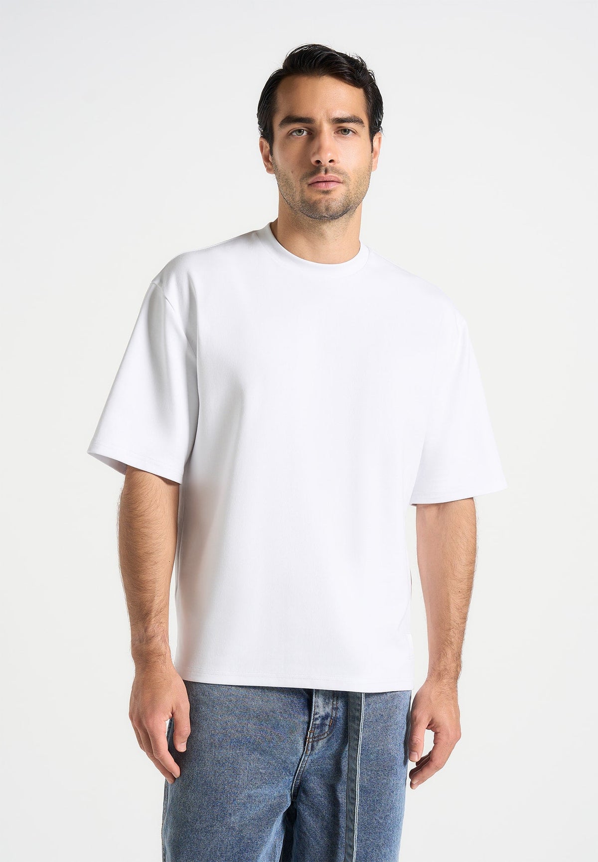 TS007 - Unisex Relaxed Fit Cotton T-Shirt - White