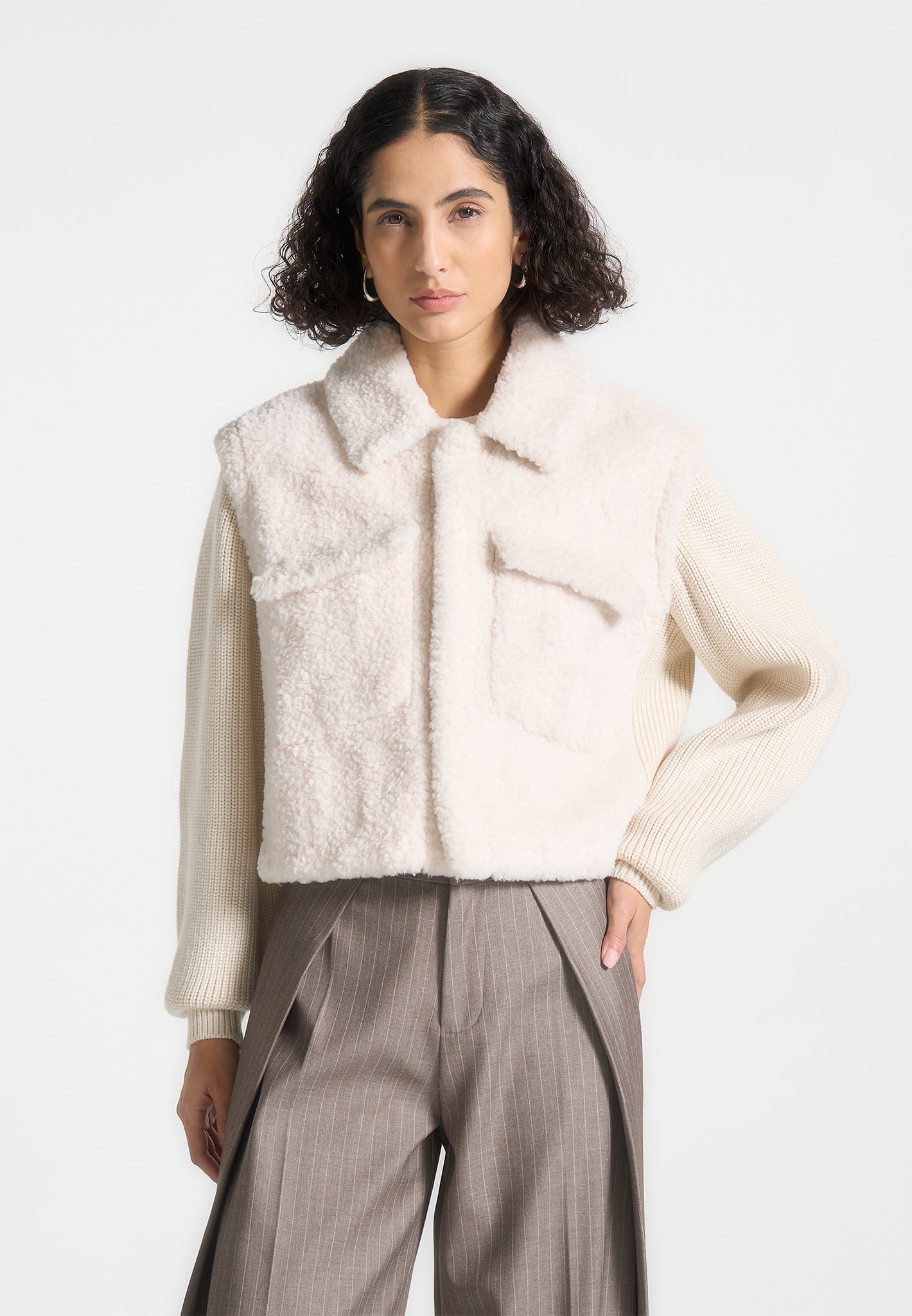 plush-jacket-with-knitted-sleeves-cream