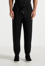 Alistair - Signature Regular Fit Cuffed Sweatpants - Black