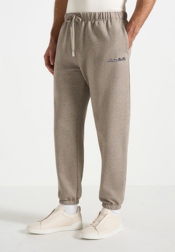 Alistair - Signature Regular Fit Cuffed Sweatpants - Taupe