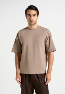 Paul - Relaxed Fit Cotton T-Shirt - Taupe