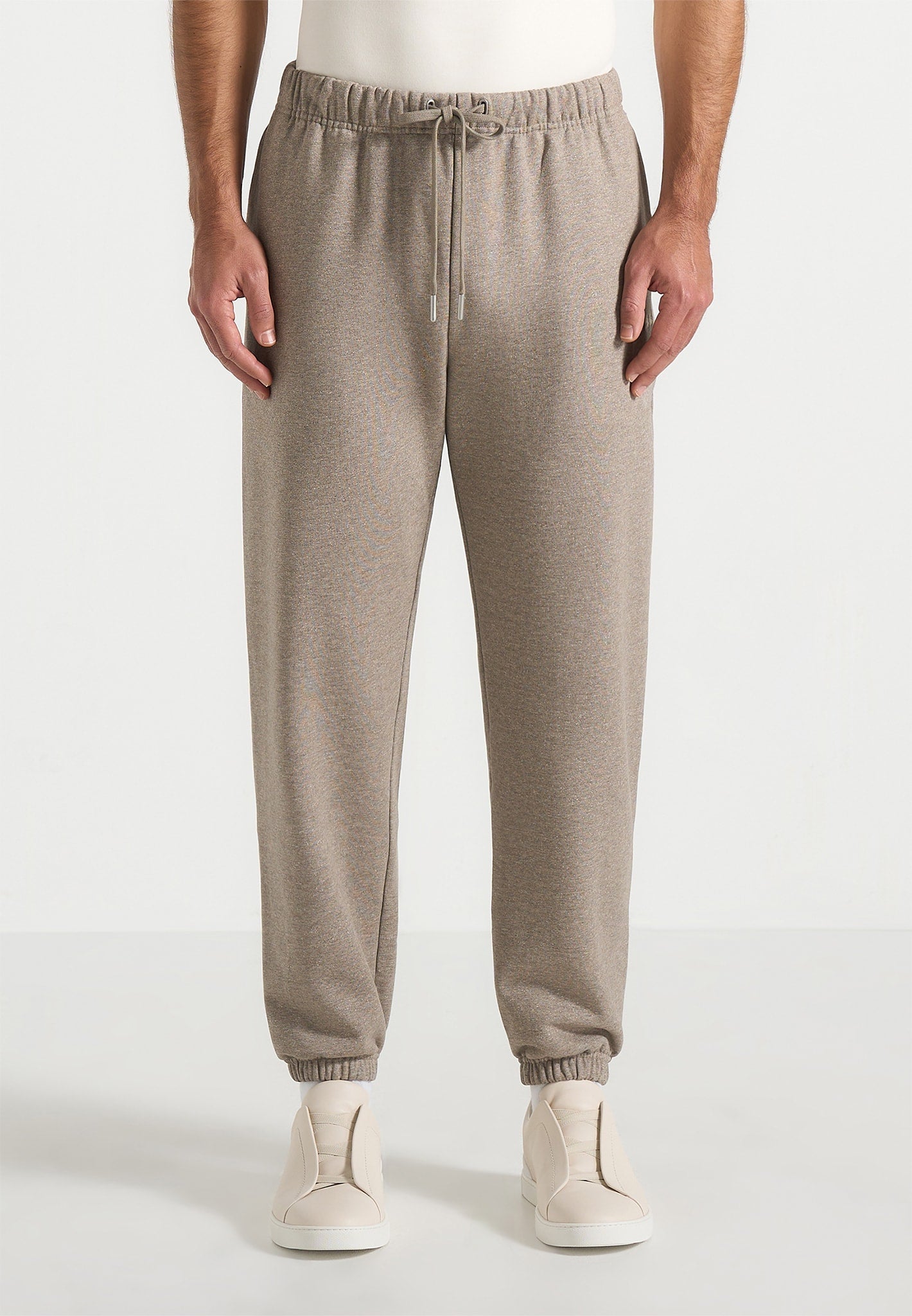 Alistair - Signature Regular Fit Cuffed Sweatpants - Taupe
