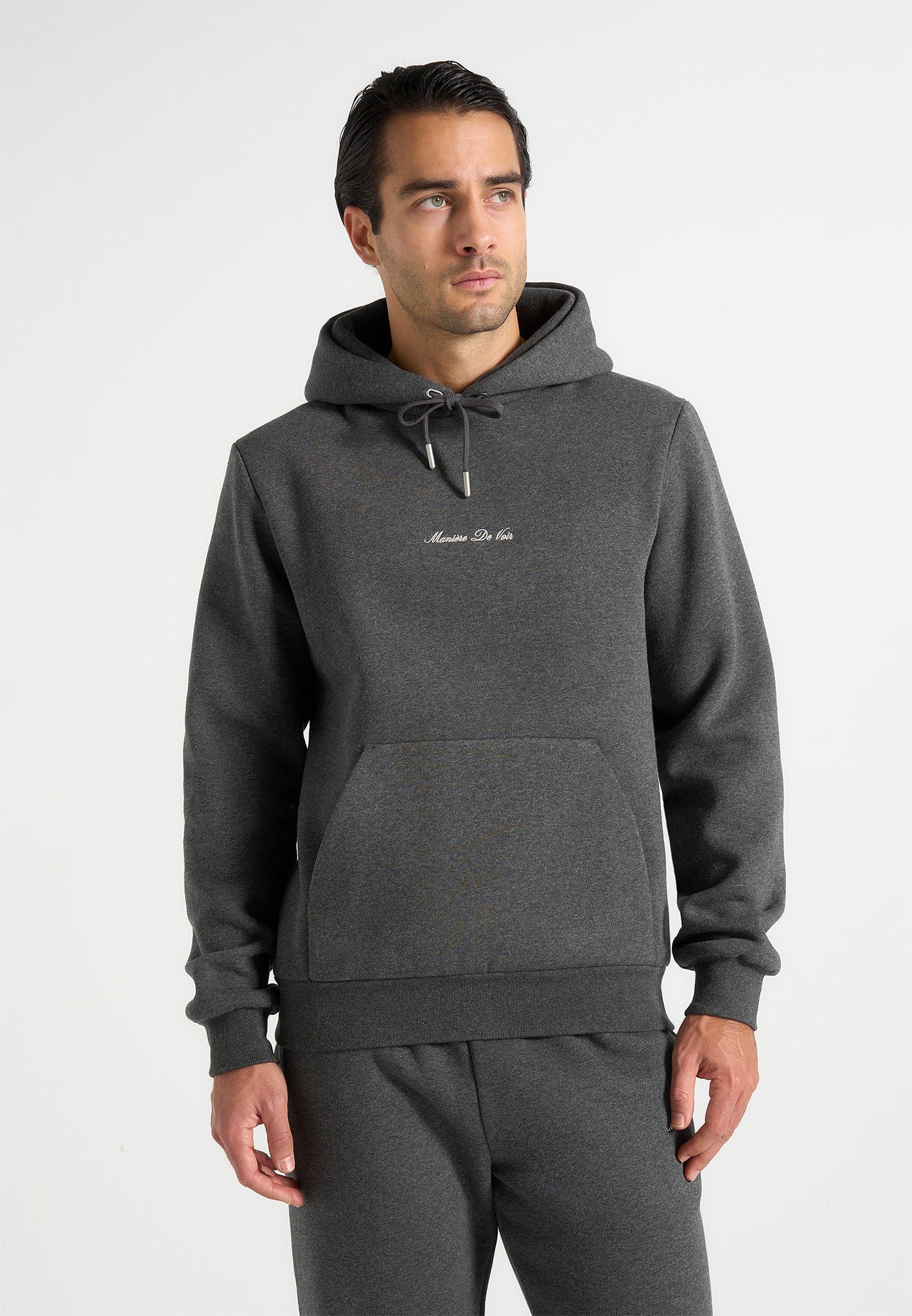 Gustave - Signature Regular Fitted Hoodie - Charcoal Grey 