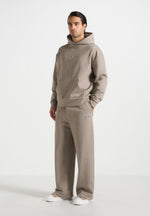 Taylor - Unisex Signature Wide Leg Sweatpants - Taupe