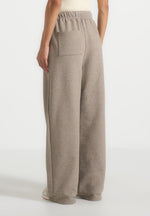 Taylor - Unisex Signature Wide Leg Sweatpants - Taupe