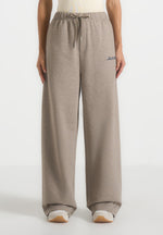 Taylor - Unisex Signature Wide Leg Sweatpants - Taupe