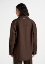 joy-tailored-oversized-shirt-brown