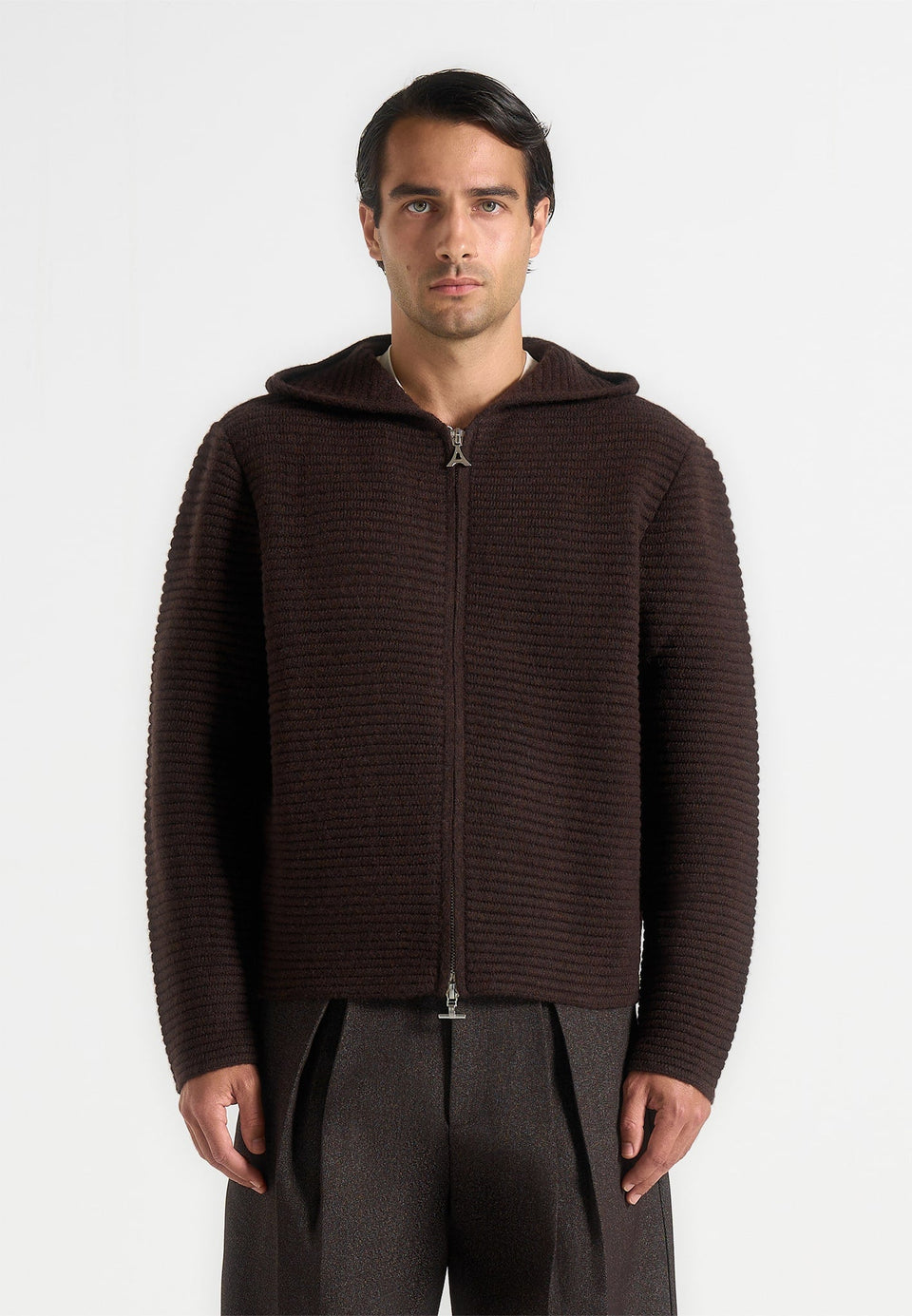 eden-unisex-ribbed-knit-zip-up-hoodie-brown