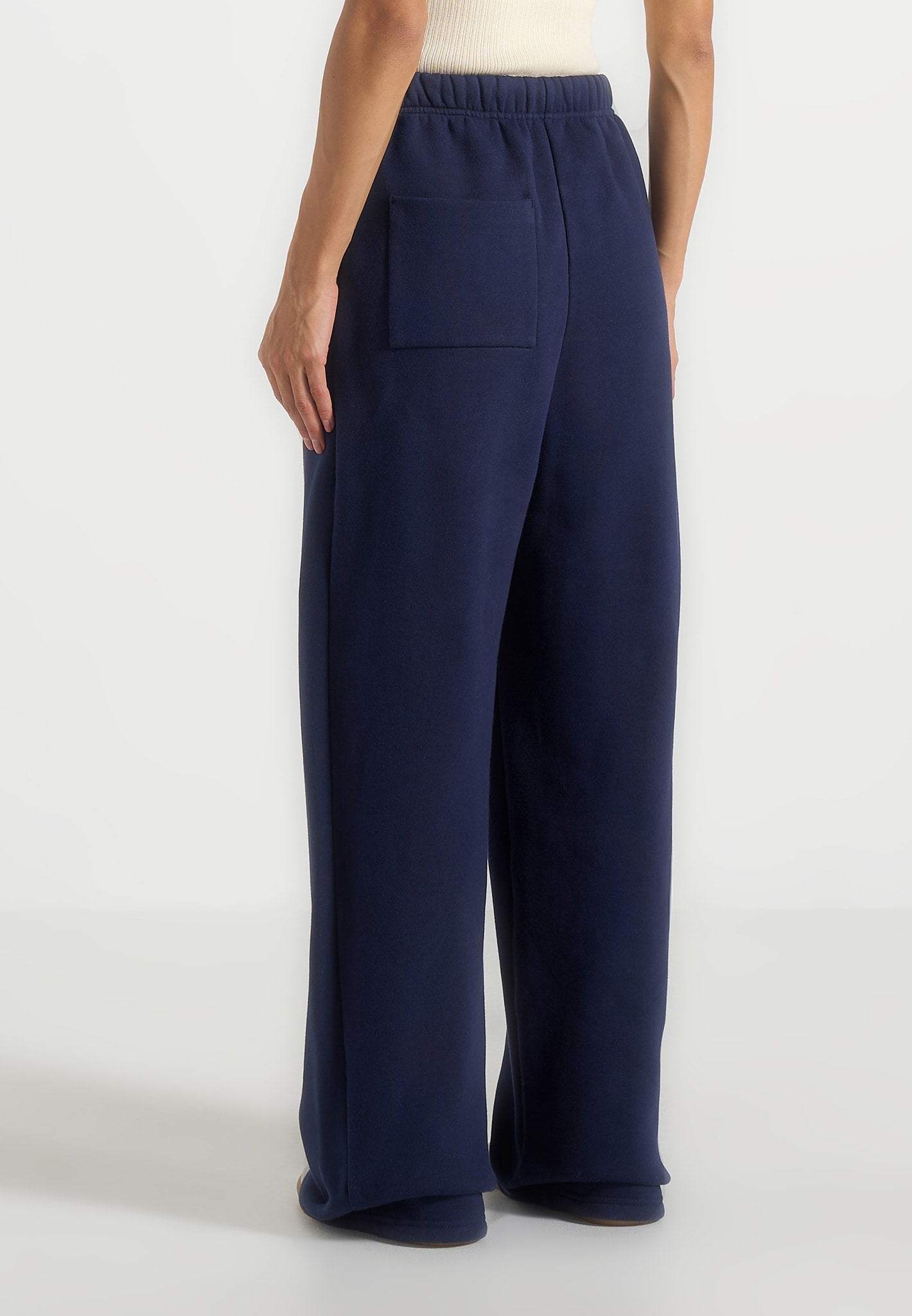 Taylor - Unisex Signature Wide Leg Sweatpants - Navy