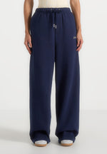 Taylor - Unisex Signature Wide Leg Sweatpants - Navy