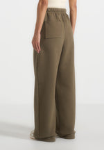 Taylor - Unisex Signature Wide Leg Sweatpants - Olive