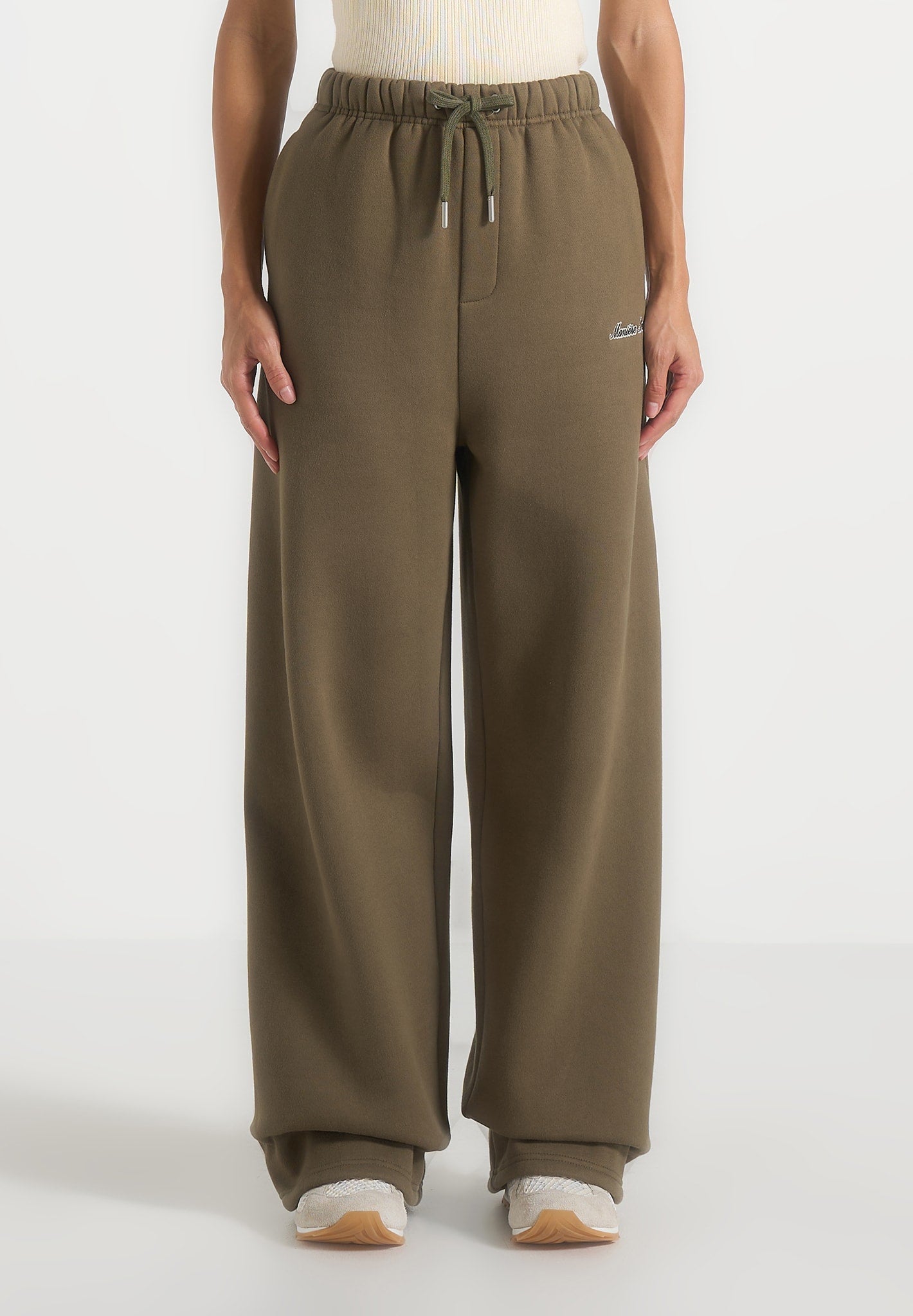 Taylor - Unisex Signature Wide Leg Sweatpants - Olive