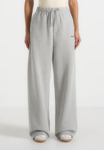 Taylor - Unisex Signature Wide Leg Sweatpants - Marl Grey