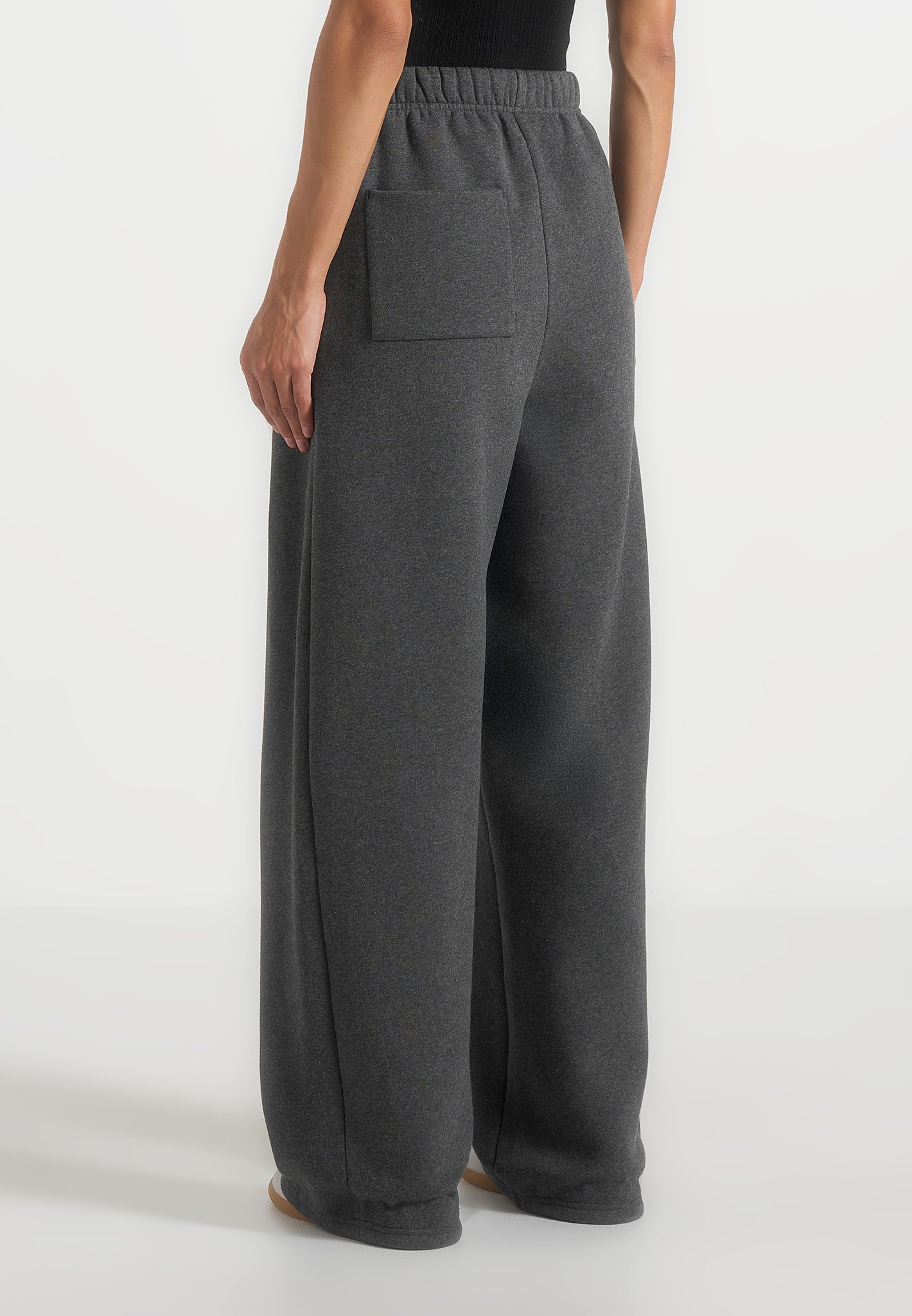 Taylor - Unisex Signature Wide Leg Sweatpants - Charcoal Grey