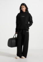 Taylor - Unisex Signature Wide Leg Sweatpants - Black