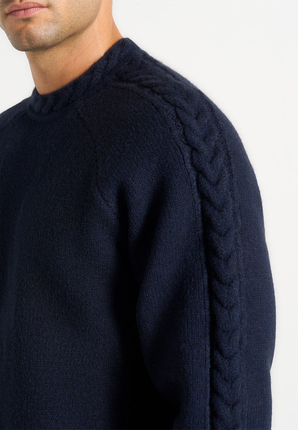 raymond-plait-detail-raglan-knit-jumper-navy