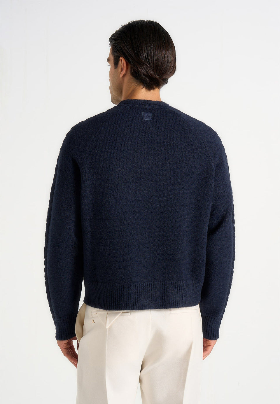 raymond-plait-detail-raglan-knit-jumper-navy