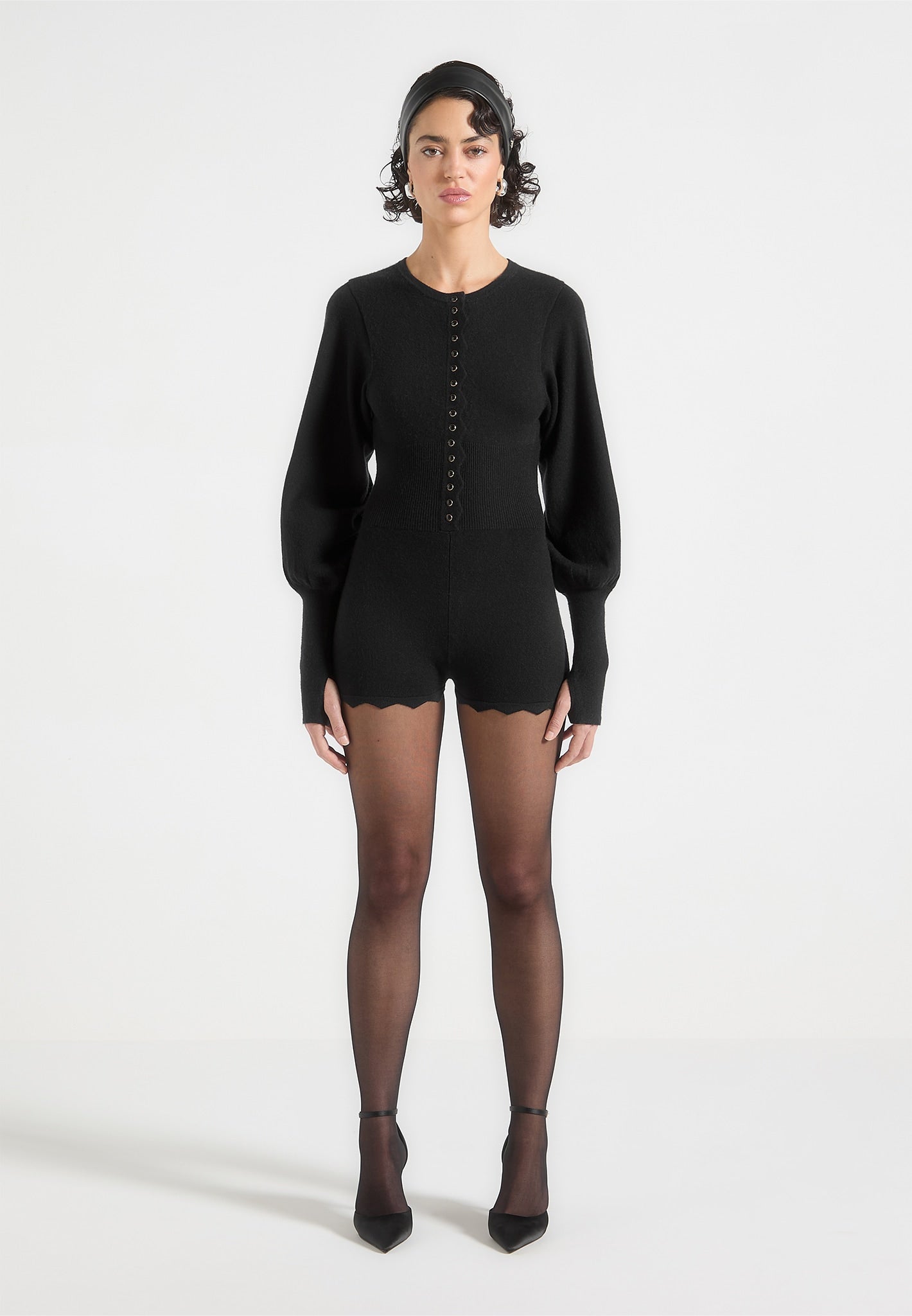 knitted-scallop-hem-playsuit-black