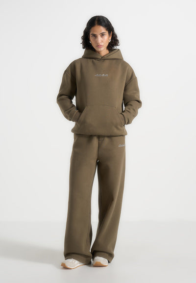 Ollie - Unisex Signature Relaxed Fit Hoodie - Olive