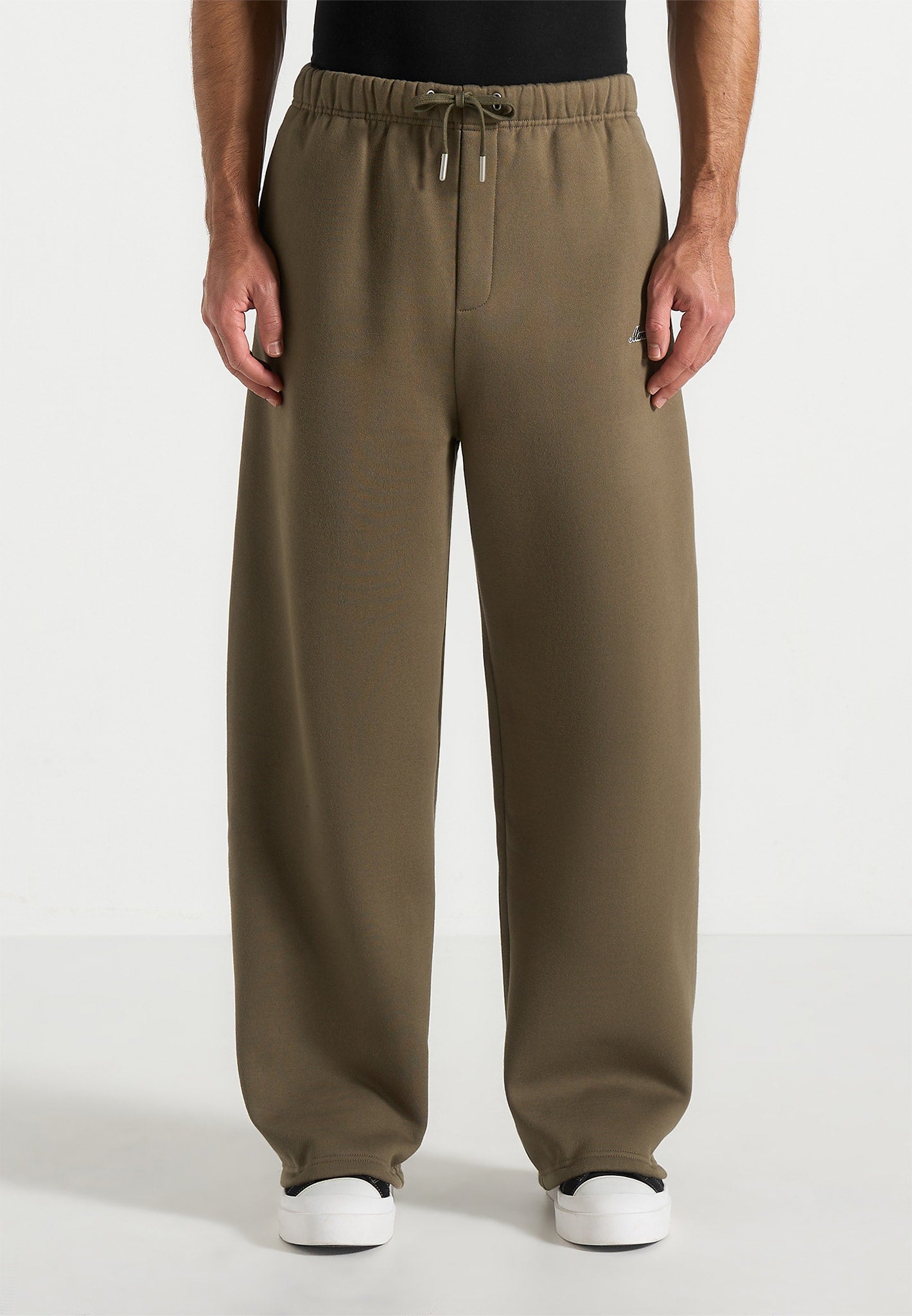 Taylor - Unisex Signature Wide Leg Sweatpants - Olive