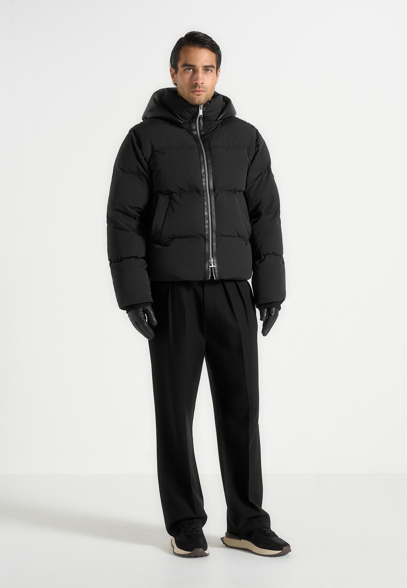 Eric - 2-in-1 Puffer/Gilet Jacket - Black 