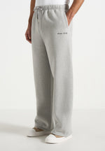 Taylor - Unisex Signature Wide Leg Sweatpants - Marl Grey