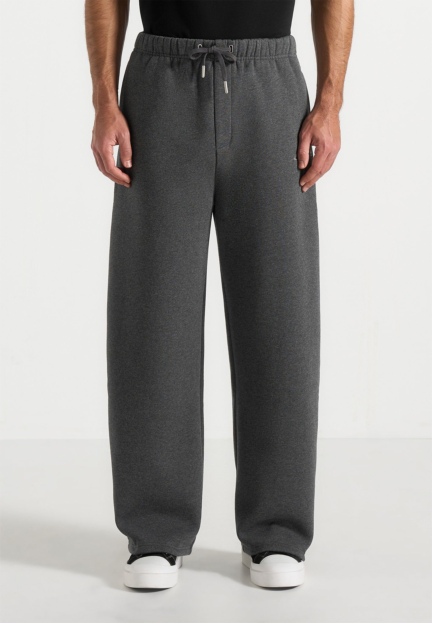 Taylor - Unisex Signature Wide Leg Sweatpants - Charcoal Grey
