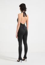 twist-halterneck-ruched-jumpsuit-black