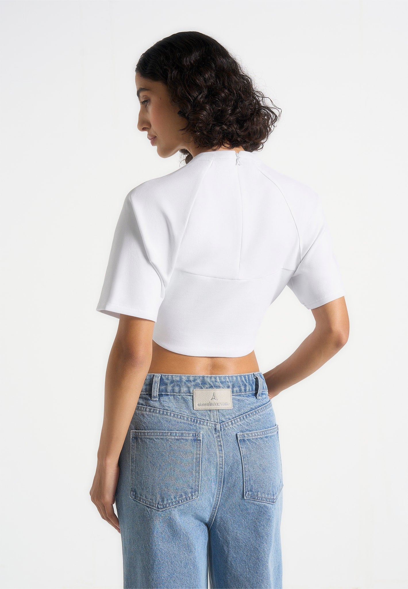 Juline - Corset T-Shirt - White | Manière De Voir USA