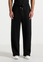 Taylor - Unisex Signature Wide Leg Sweatpants - Black