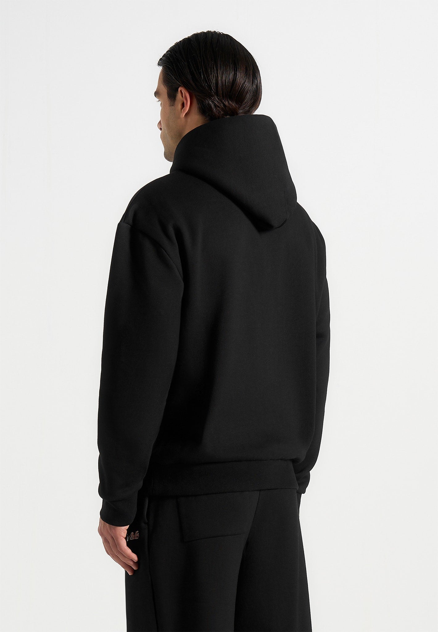 Ollie - Unisex Signature Relaxed Fit Hoodie - Black