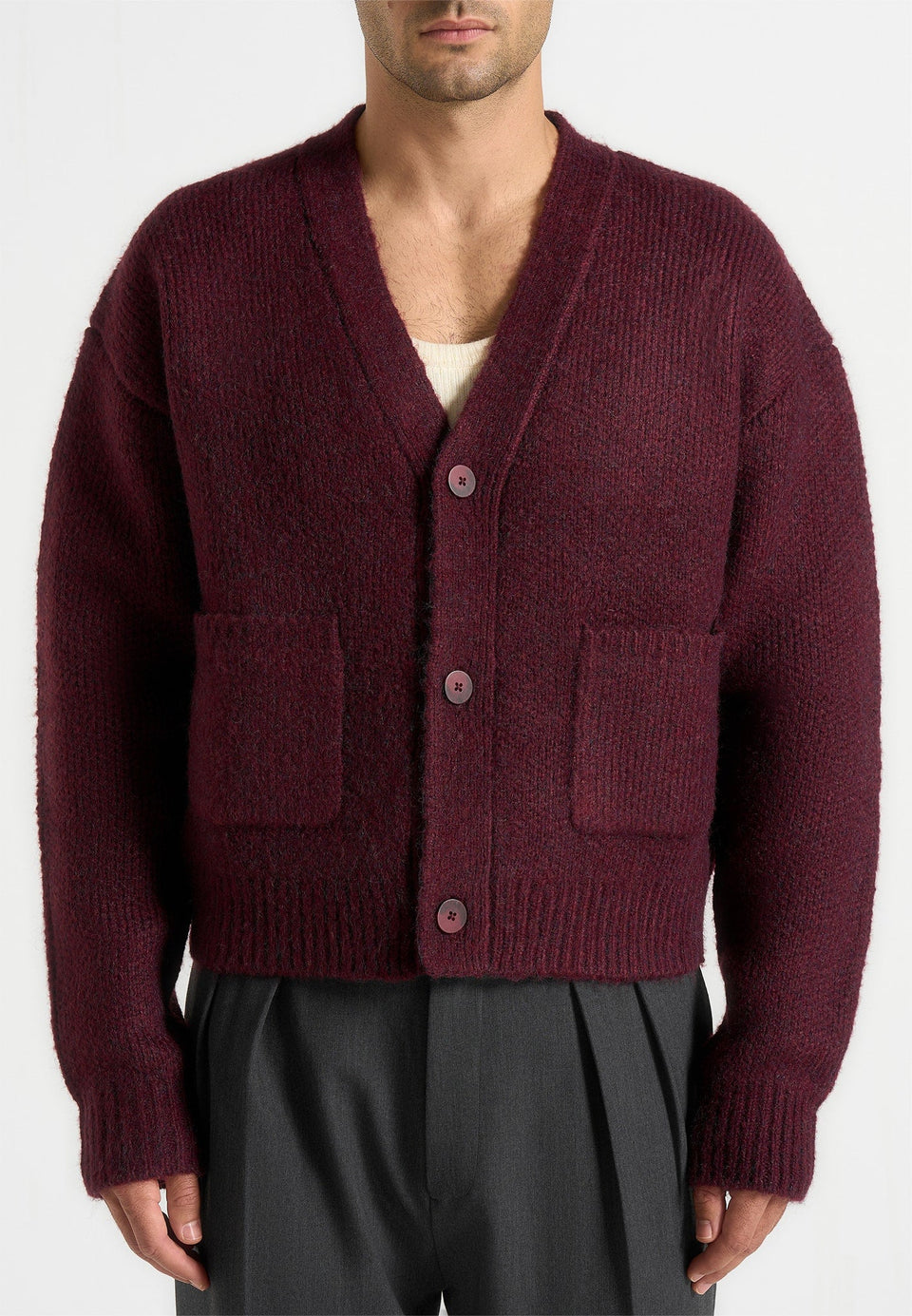 charlie-unisex-knitted-cardigan-wine-red