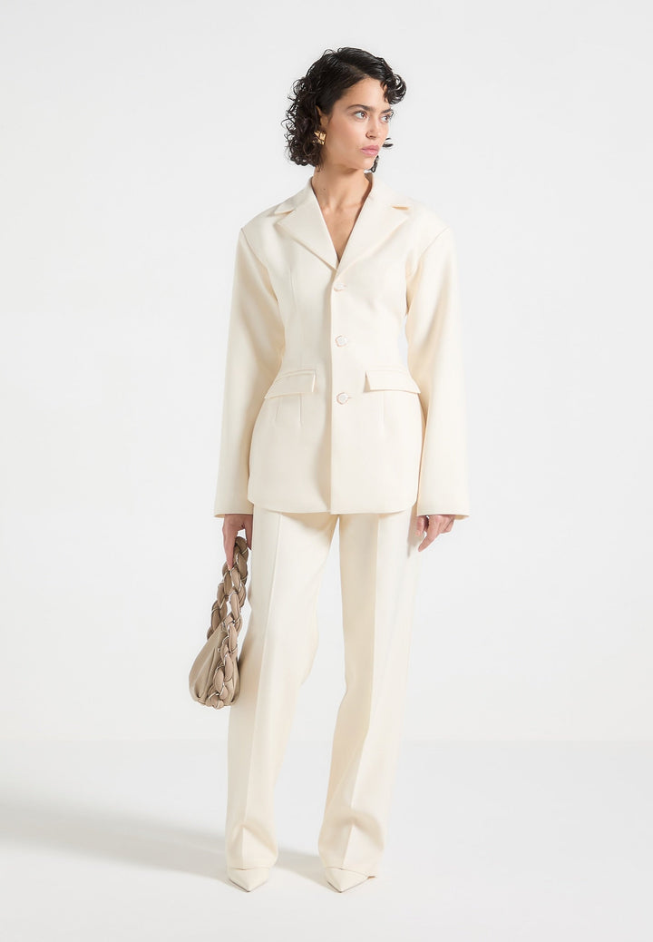 wide-shoulder-cinch-waist-blazer-cream