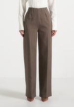 Rafaela - Corset Waist Tailored Trousers - Beige