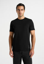Matteo - Regular Fit Cotton T-Shirt - Black