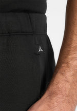 Dion - Neoprene Minimal Tapered Fit Cuffed Sweatpants - Black