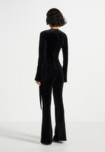 solel-velour-wrap-jumpsuit-black