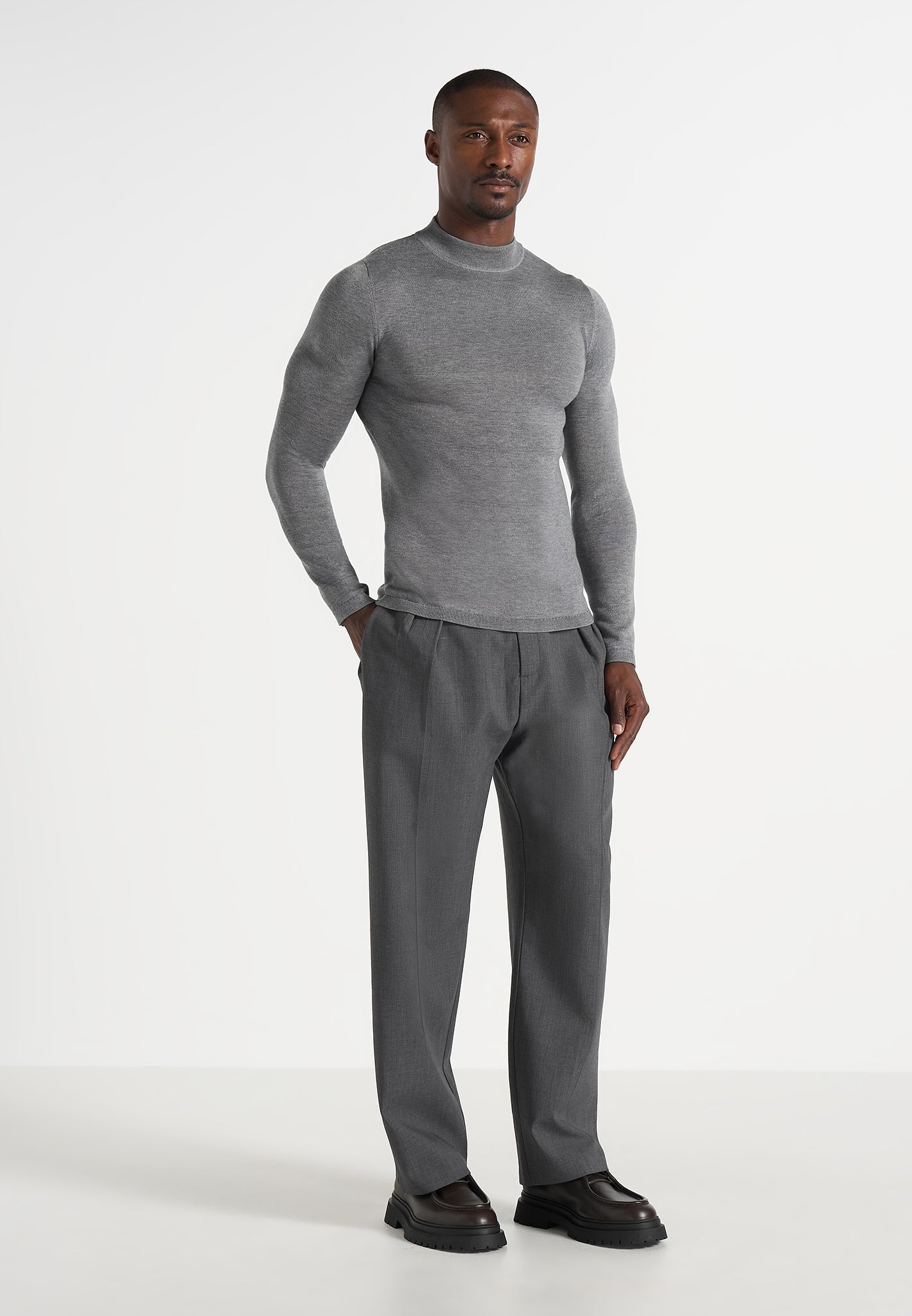 kw003-fitted-mock-neck-wool-blend-jumper-grey