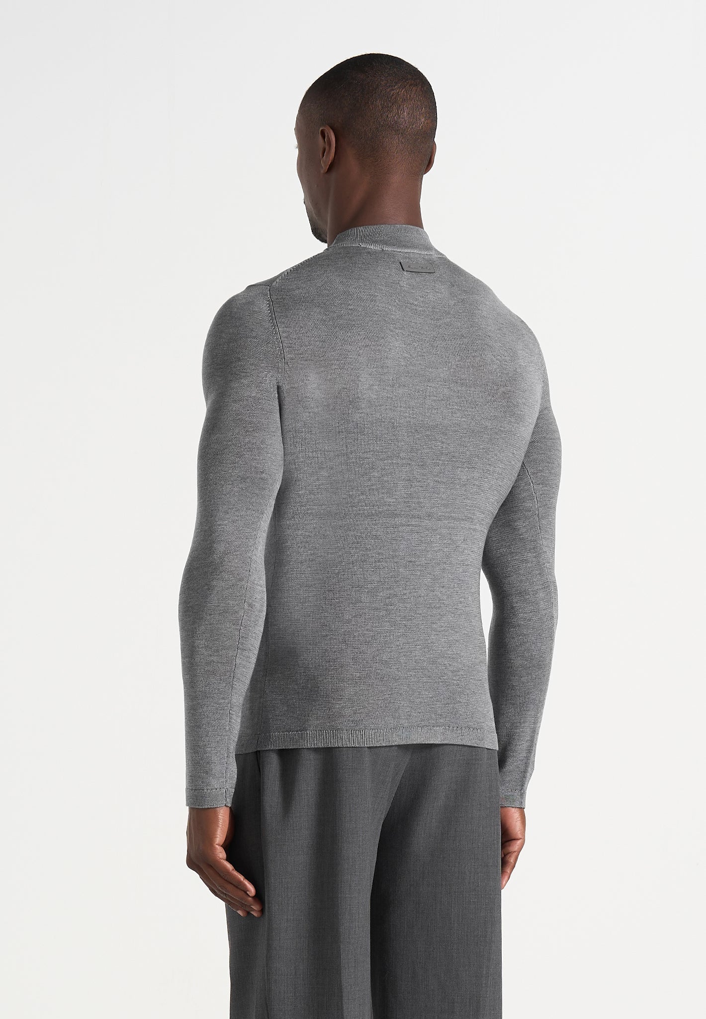 kw003-fitted-mock-neck-wool-blend-jumper-grey
